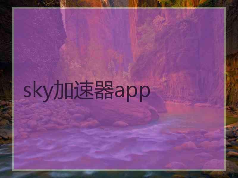 sky加速器app
